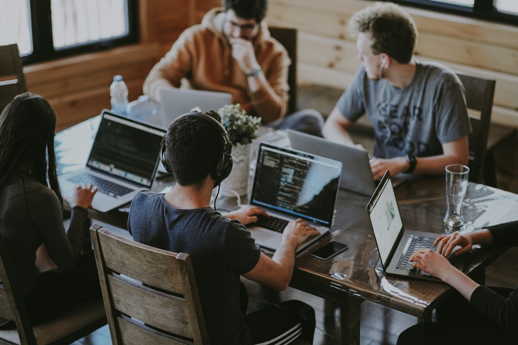 Product and engineering team working together